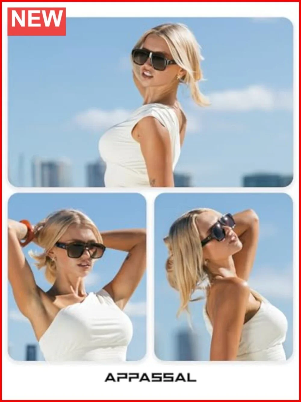 Oversized Polarized Aviator Sunglasses UV400 Protection Full Frame